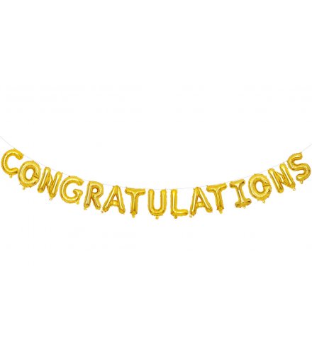 PS070 - Congratulation foil balloon 16 letter